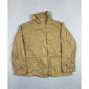 Madewell Jacket Womens Medium Khaki Tan Utility Field Canvas Pockets SU17 G4853